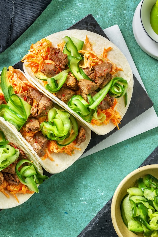 recette de Kung-Fu wraps au boeuf