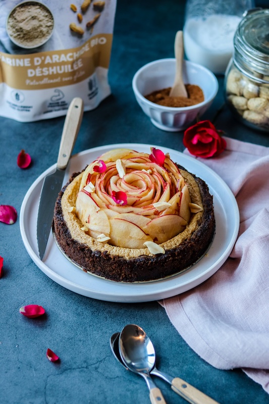 recette de Cheesecake rose de pommes