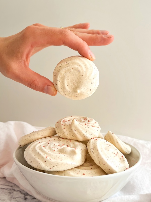 recette de Meringues Fraise Framboise