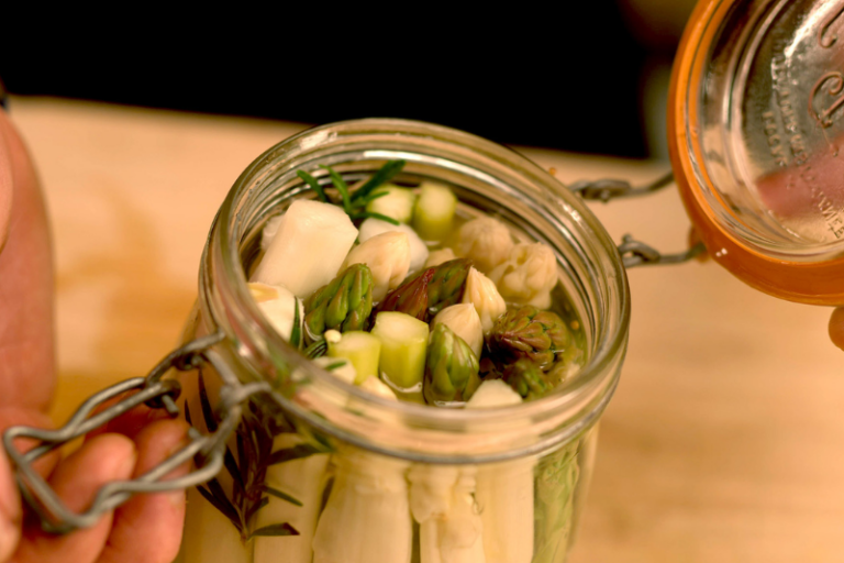 Pickles d’asperges vertes et blanches