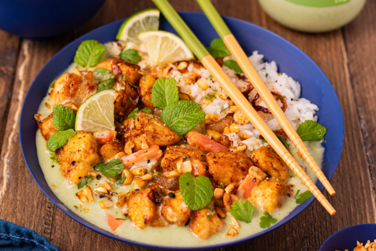 Poulet sauce Thaï aux cacahuètes