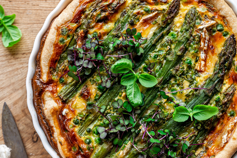 Quiche aux asperges vertes