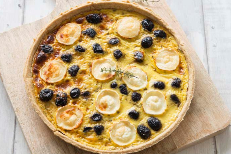 Quiche au blé tendre au chèvre