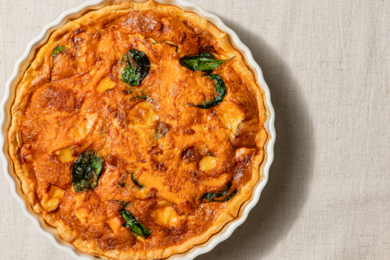 Quiche à la truite fumée