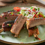 Travers de porc pimentés