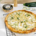 recette de Tarte fine aux courgettes et Camembert