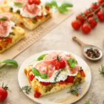 recette de Focaccia à la ricotta et au saucisson
