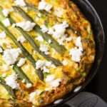 recette de Frittata aux asperges et courgettes