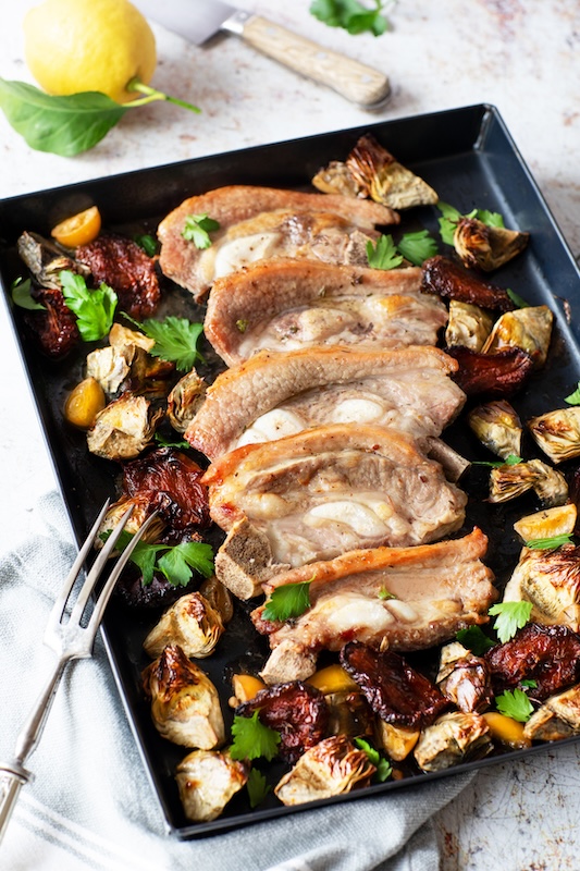 recette de Plaque de tendrons de veau au four