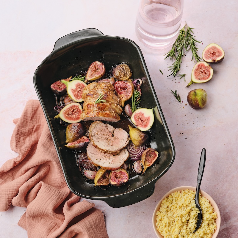 recette de Rôti d’agneau aux figues