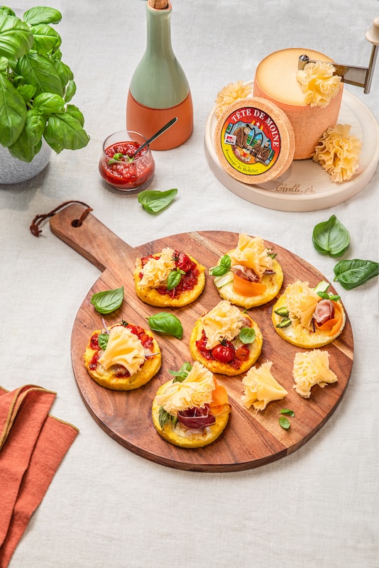 recette de Mini-pizzas de polenta