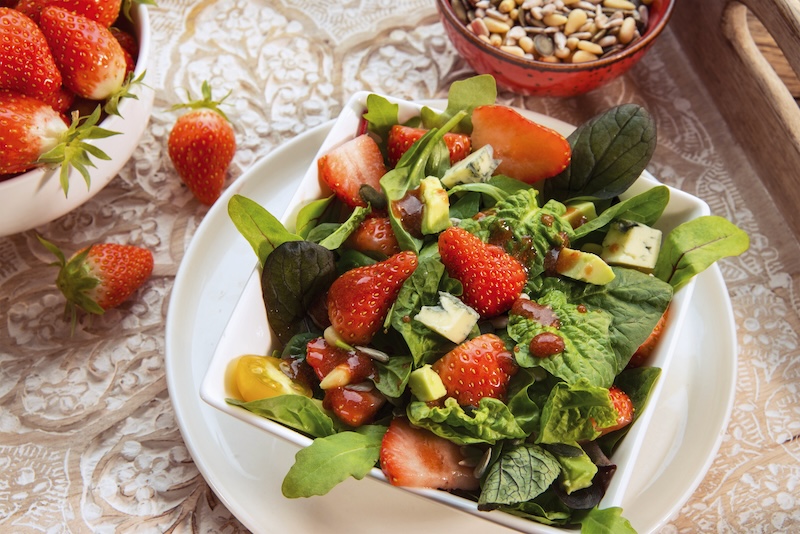 recette de Salade fraîcheur fantaisie aux fraises