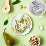 recette de Glaces marbrées au praliné de pistache