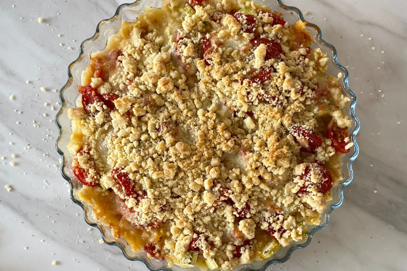 Crumble aux légumes du soleil