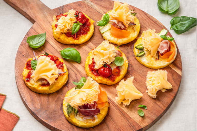 Mini-pizzas de polenta