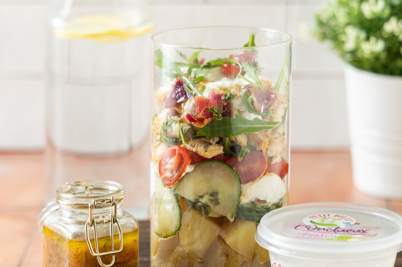 Salad jar au Petit Billy