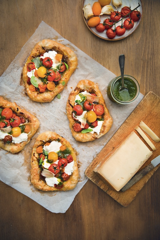 recette de Tartelettes aux tomates et chutney d’échalotes