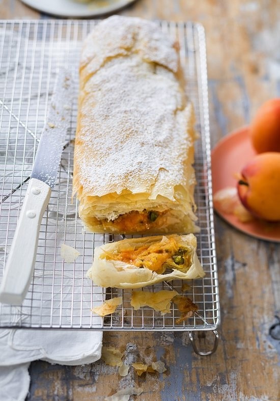 recette de Strudel aux abricots et pistaches