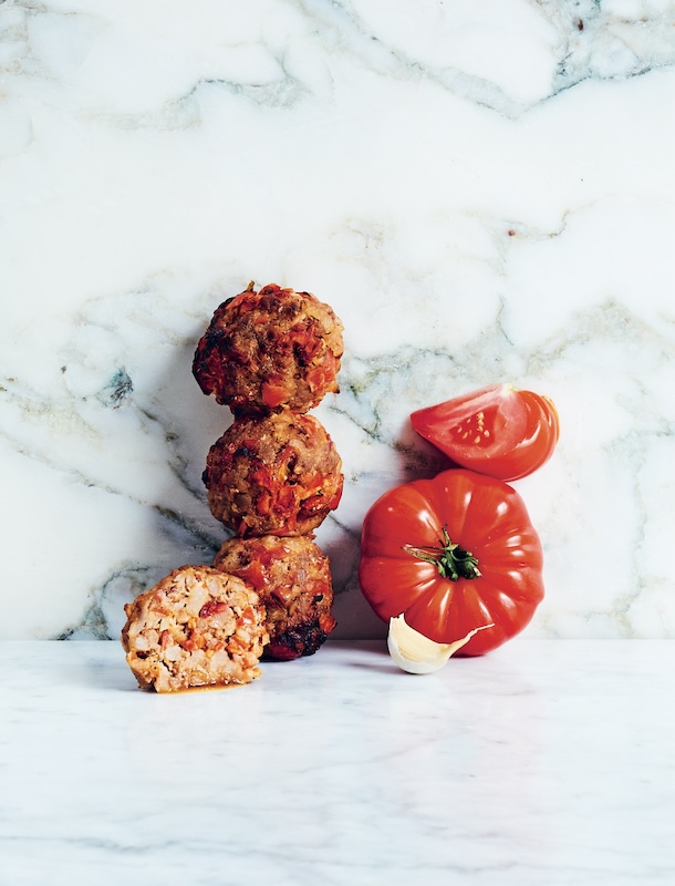 recette de Boulettes de tomates confites et ail