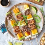 recette de Brochettes yakitori de magret à l’ananas