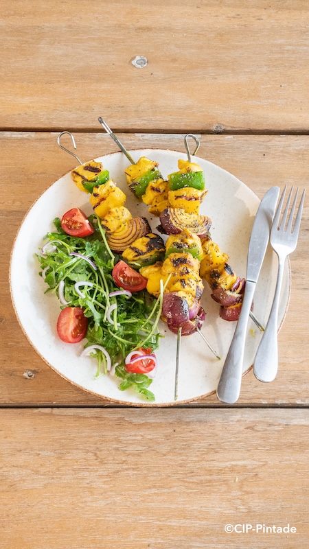 recette de Brochettes de pintade au curry