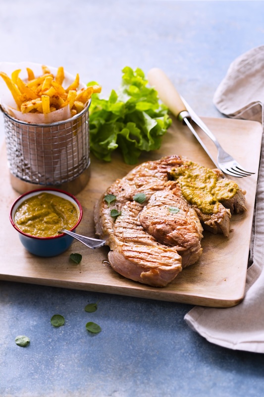 recette de Grillade de veau à la sauce chimichurri