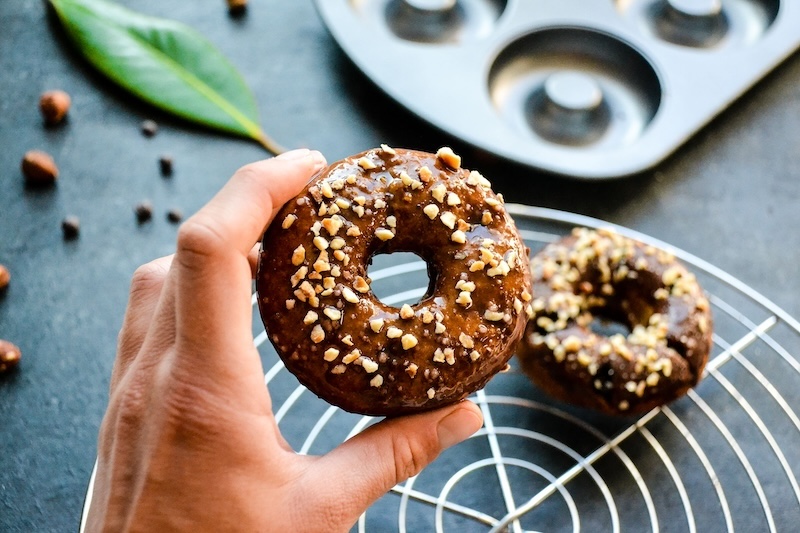 recette de Donuts chocolat IG Bas