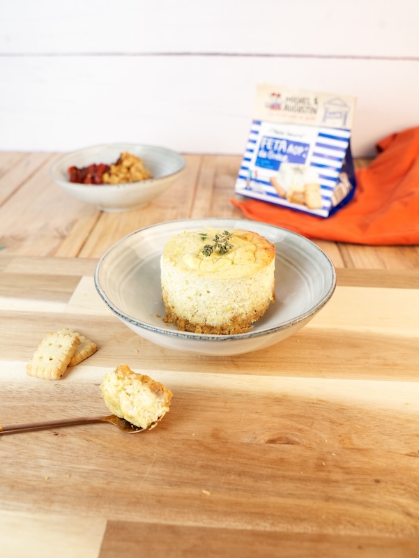 recette de Cheesecakes salés feta courgette