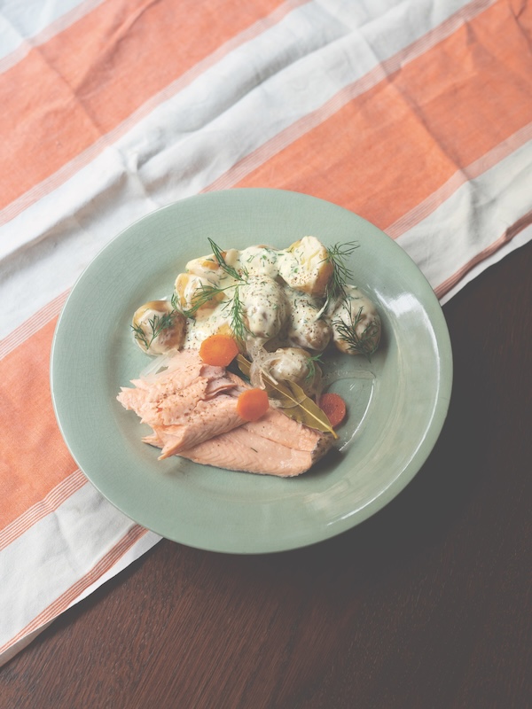 recette de Truite marinée et pommes de terre