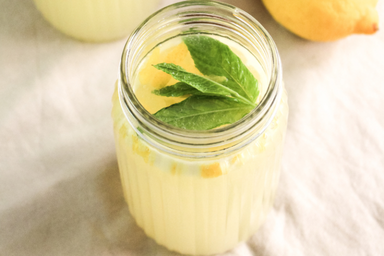 Infusion glacée pétillante gingembre