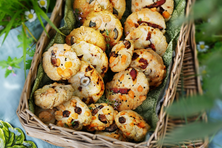 Cookies salés en 2 versions