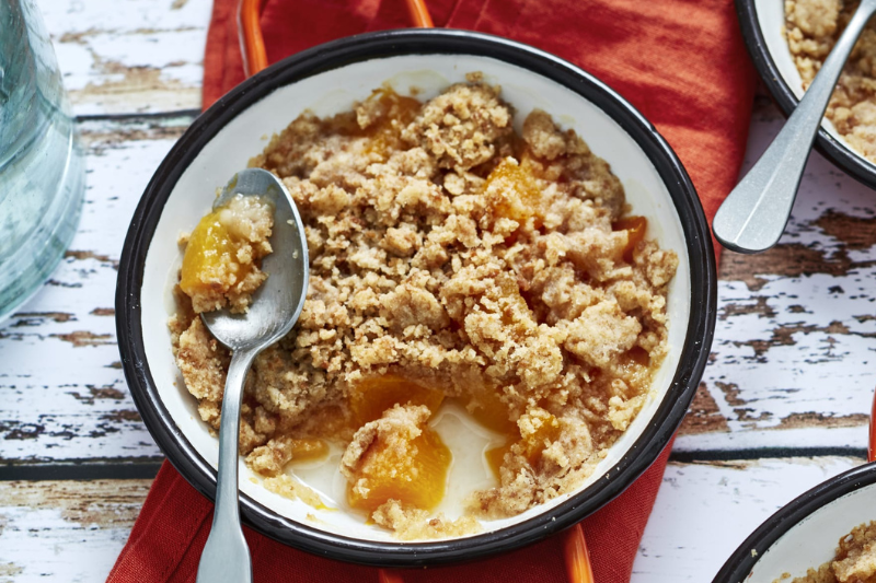 Crumble express nectarine-abricot