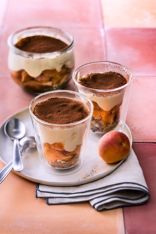 recette de Tiramisu aux abricots frais