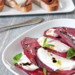 recette de Carpaccio de betteraves à la burrata