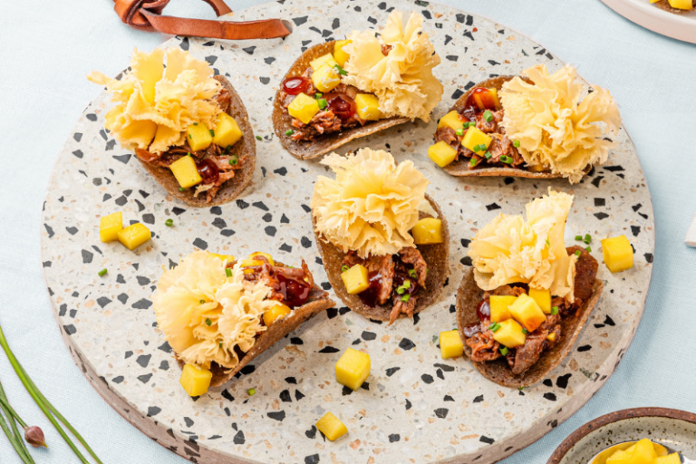 Mini-tacos au confit de canard