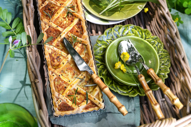 Tarte à la courgette et au chèvre
