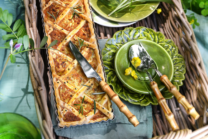 Tarte à la courgette et au chèvre