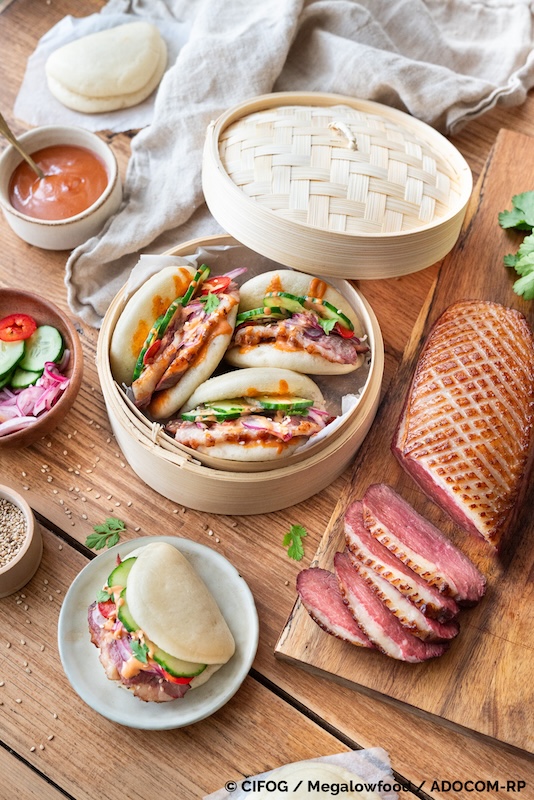 recette de Bao buns au magret