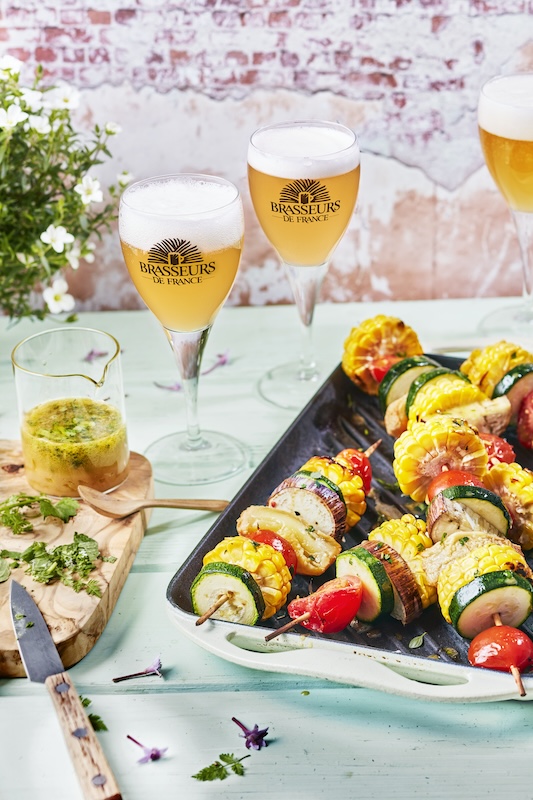 recette de Brochettes de légumes d’été