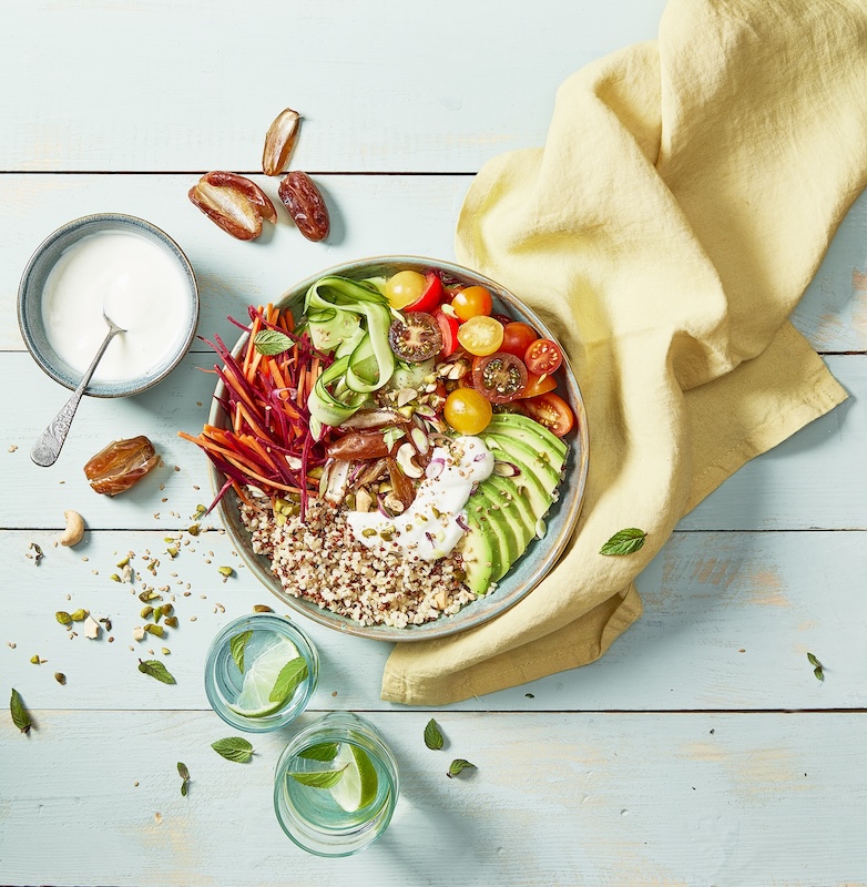 recette de Buddha bowl retour de marché