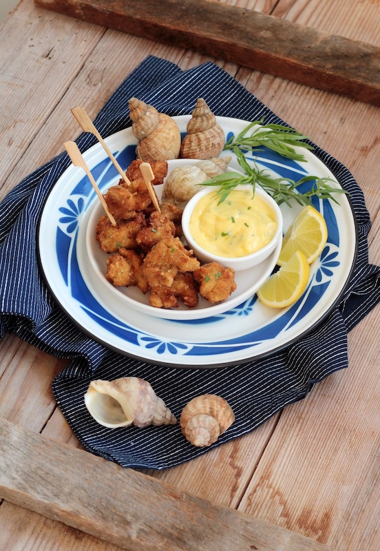 recette de Bulots panés sauce béarnaise