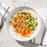 recette de Salad bowl de crevettes satay