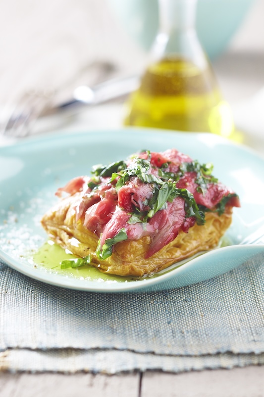 recette de Croustillants au carpaccio de boeuf