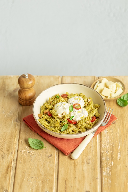 recette de Salade de fusilli au pesto vert