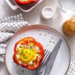 recette d'Oeuf en cocotte de poivron