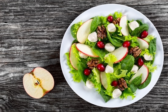 recette de Salade de pommes et Mozzarella