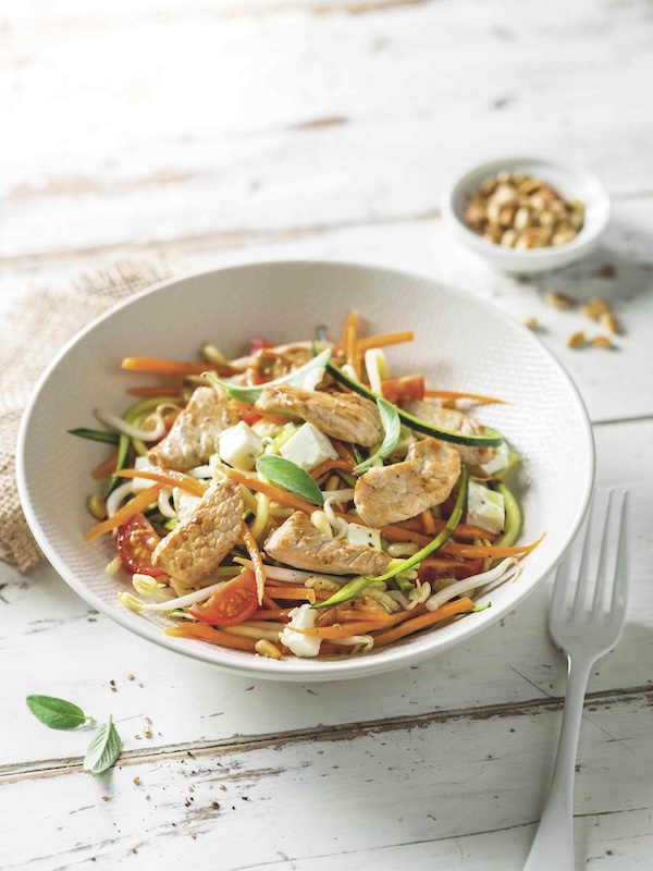 recette de Salade d’émincés de veau