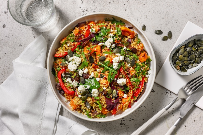 recette de Salade orientale de boulgour et légumes