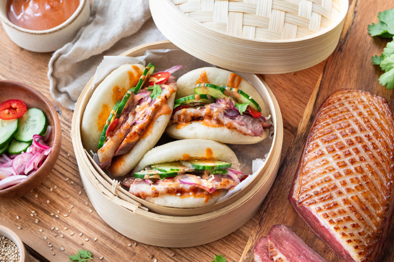 Bao buns au magret