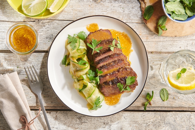 recette de Poitrine de boeuf enrobée d’épices